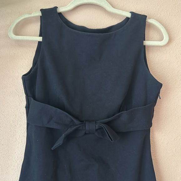 Banana Republic Little Black Dress with flattering high waist tie EUC size 6 - Picture 2 of 4